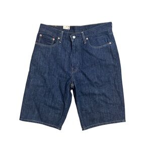 Levi's men’s dark wash denim baggy jean shorts jorts